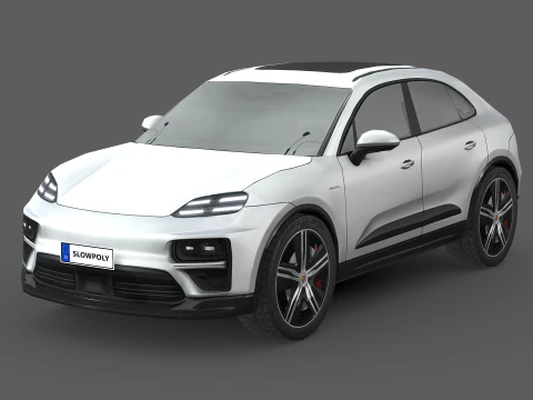 Porsche Macan Turbo El&eacute;trico Modelo 3D