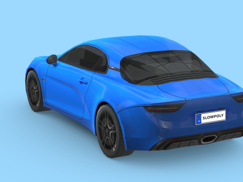 Renault Alpine A110 2018 3D मॉडल