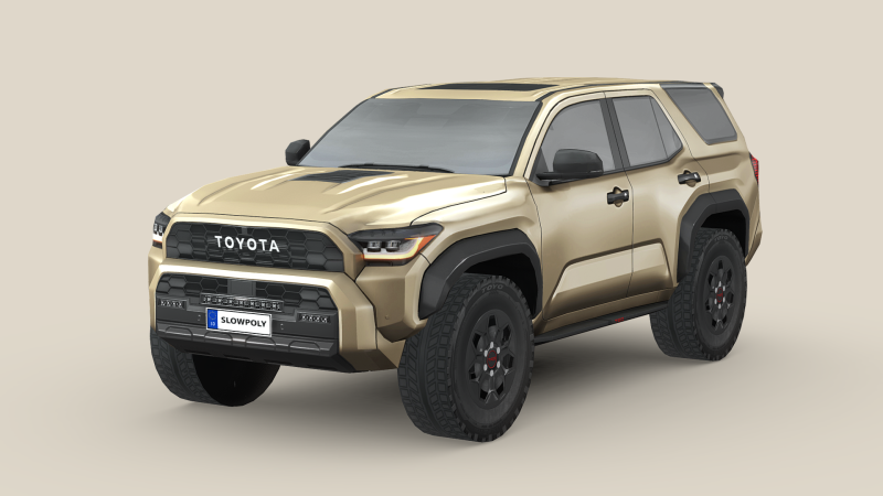 Toyota 4Runner TRDpro 2025 3D Модель .c4d .max .obj .3ds .fbx .stl .blend 