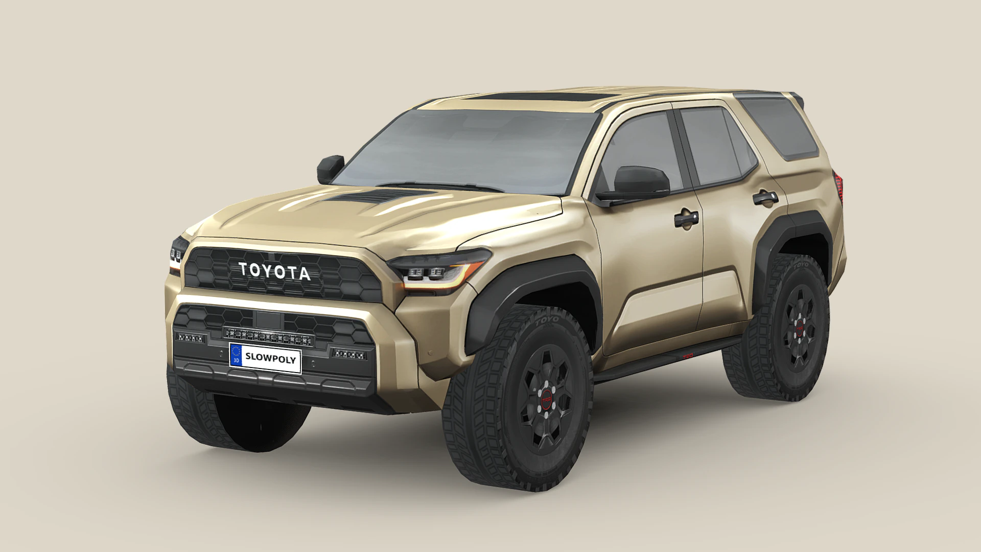 Toyota 4Runner TRDpro 2025 3D Model .c4d .max .obj .3ds .fbx .stl .blend 