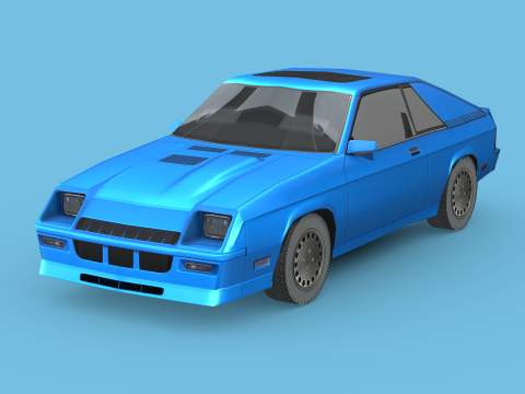 Dodge Charger L-body 1987 3D Model