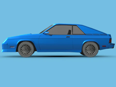 Dodge Charger L-body 1987 3D Model