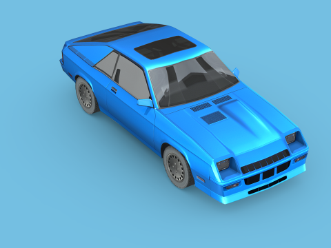 Dodge Charger L-body 1987 3Dモデル
