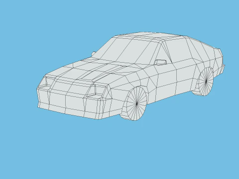 Dodge Charger L-body 1987 3D Model