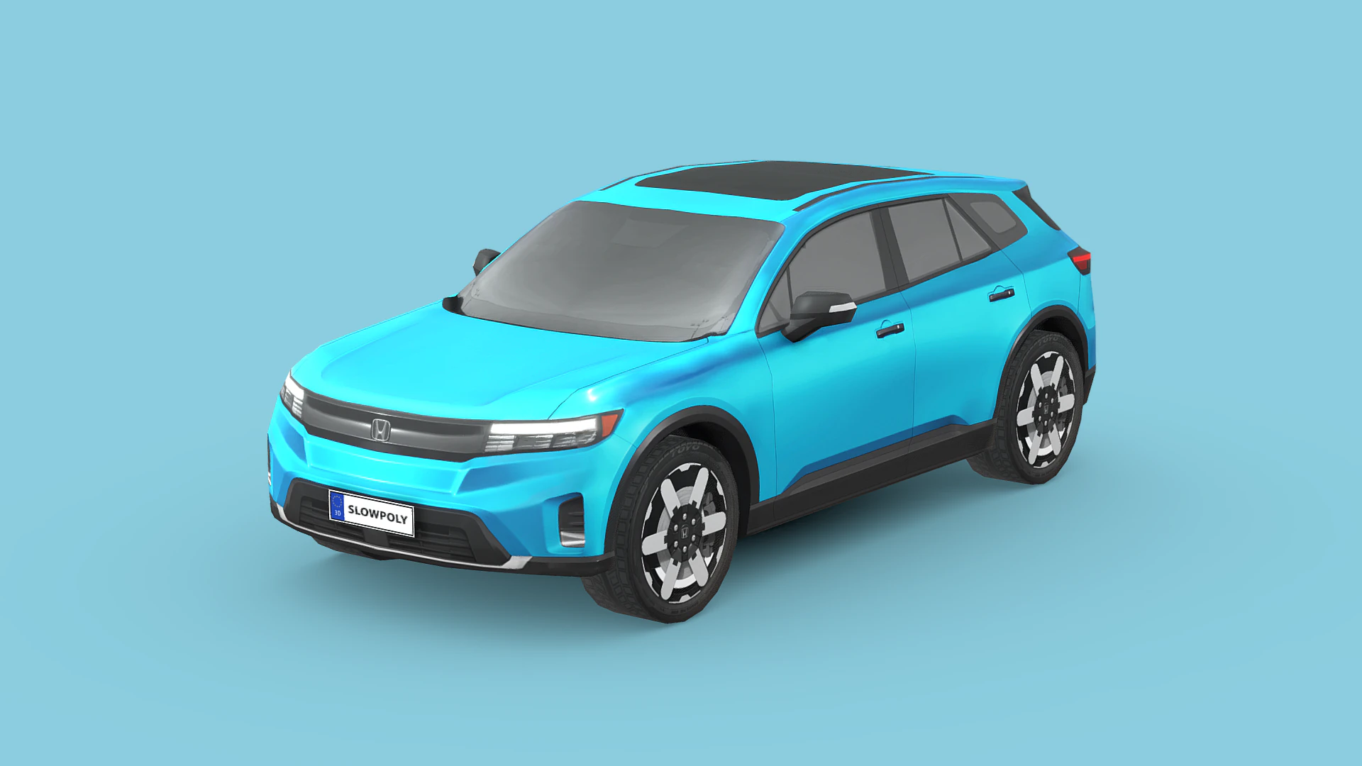 Honda Prologue 2024 3D Model .c4d .max .obj .3ds .fbx .stl .blend