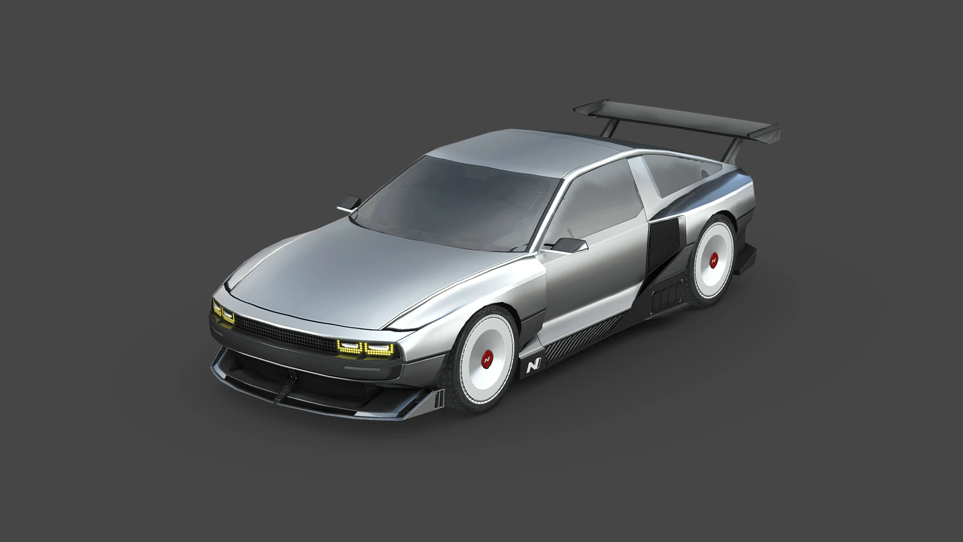 Hyundai N Vision 74 3D Model .c4d .max .obj .3ds .fbx .stl .blend 