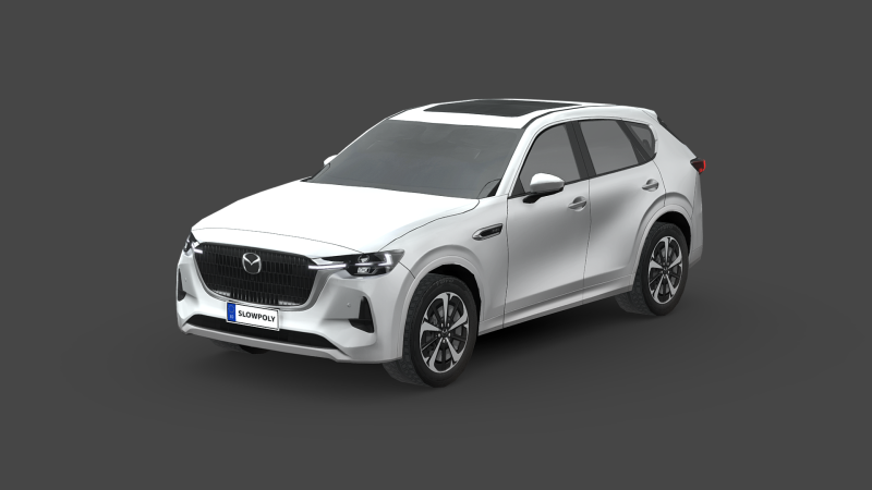 Mazda CX-60 3D 모델 .c4d .max .obj .3ds .fbx .stl .blend 