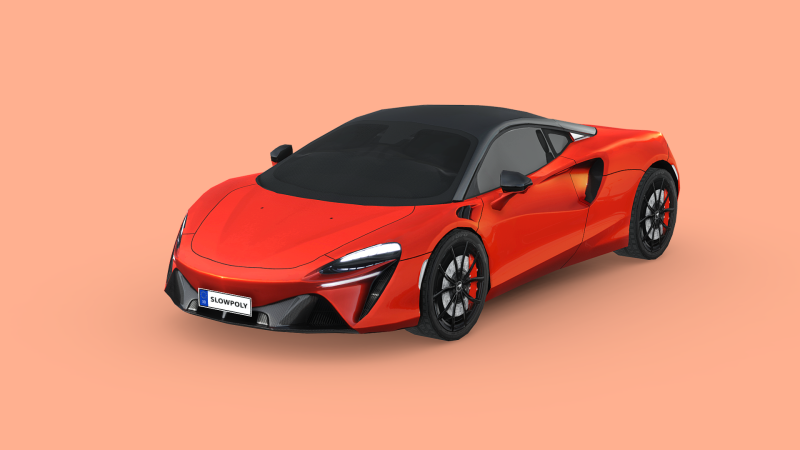 McLaren Artura 2022 3D Model .c4d .max .obj .3ds .fbx .stl .blend 