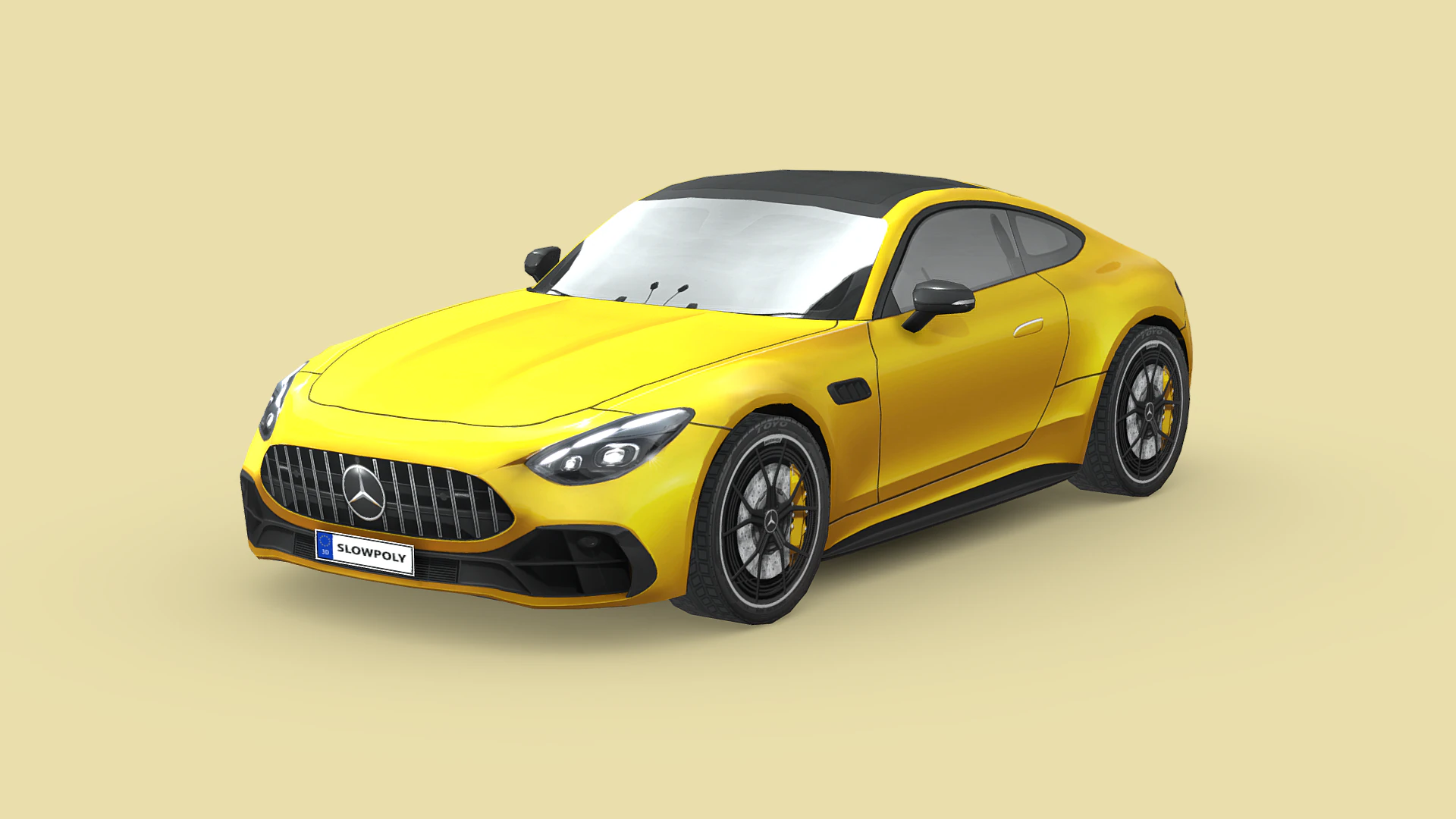 Mercedes-Benz AMG GT43 Coupe 2024 3D Model .c4d .max .obj .3ds .fbx .stl .blend 