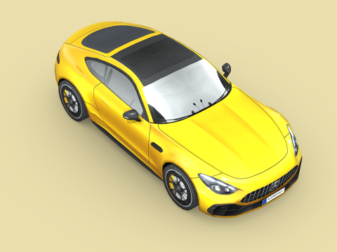 Mercedes-Benz AMG GT43 Coupe 2024 3D मॉडल
