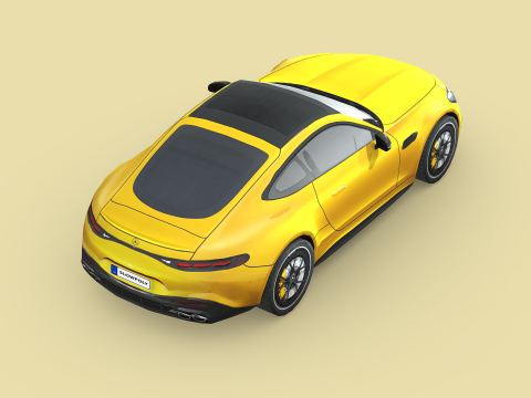 Mercedes-Benz AMG GT43 Coupe 2024 3D मॉडल