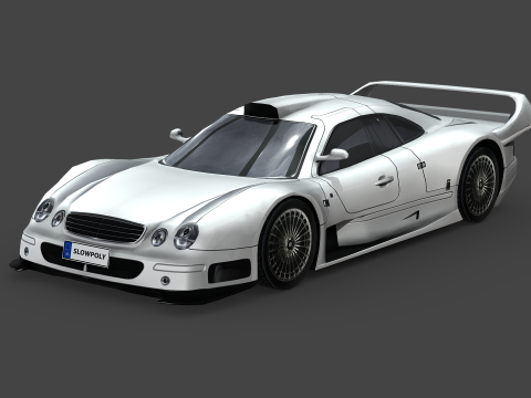 Mercedes-Benz CLK-class GTR AMG 1999 3D Model