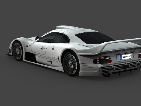 Mercedes-Benz CLK-class GTR AMG 1999 3D Model