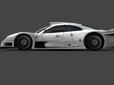 Mercedes-Benz CLK-class GTR AMG 1999 3D Model
