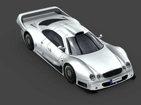 Mercedes-Benz CLK-class GTR AMG 1999 3D Model