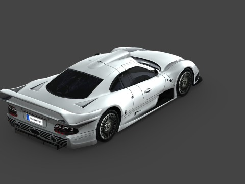 Mercedes-Benz CLK-class GTR AMG 1999 3D Model