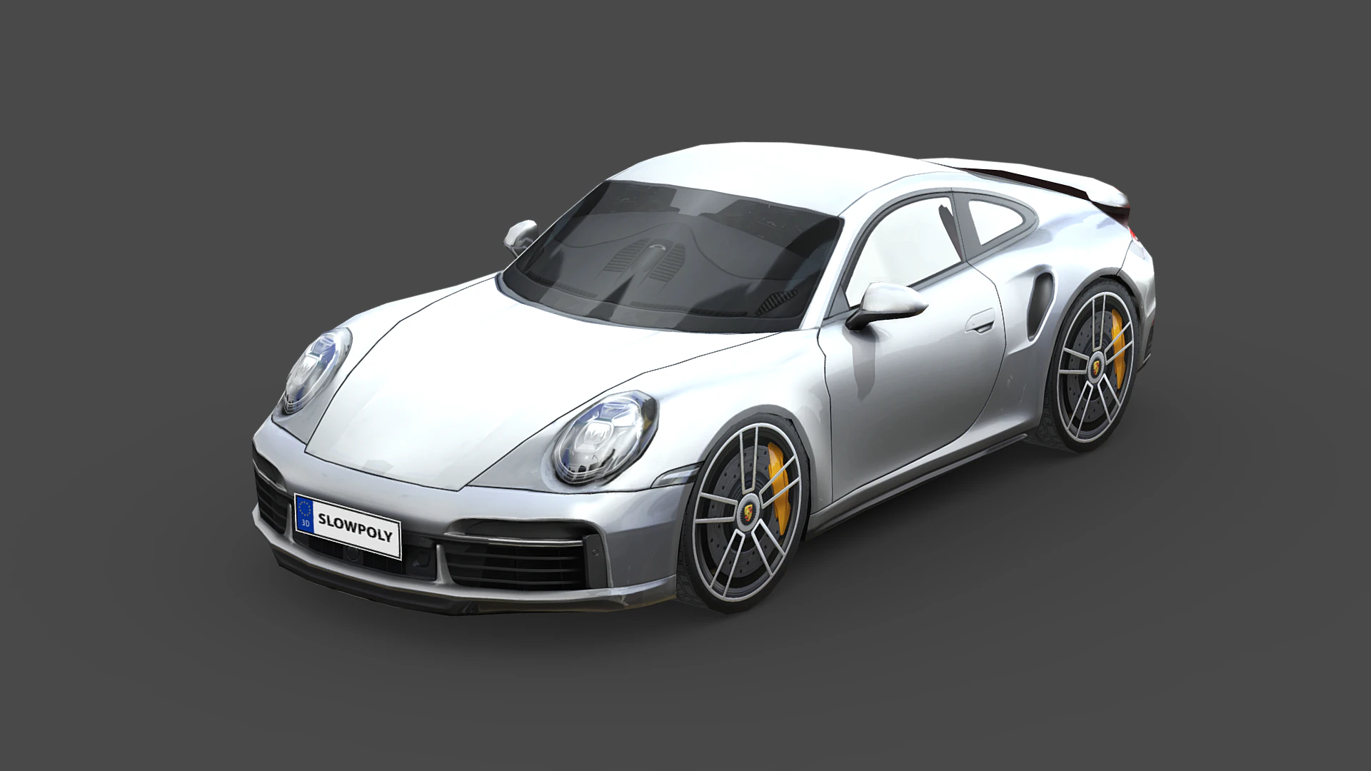 Porsche 911 Carrera Turbo S 3D Model .c4d .max .obj .3ds .fbx .stl .blend 
