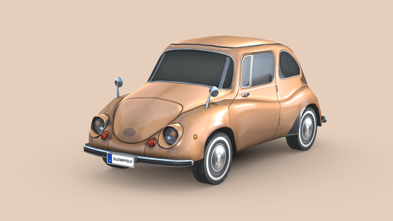 Subaru 360 1958 Modello 3D .c4d .max .obj .3ds .fbx .stl .blend 