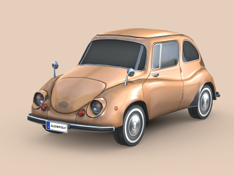 Subaru 360 1958 3D Model