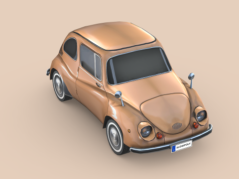 Subaru 360 1958 Modello 3D