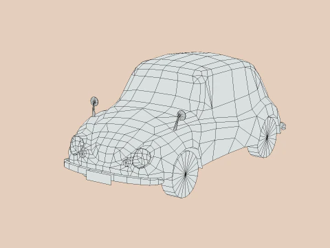 Субару 360 1958 года. 3D Модель