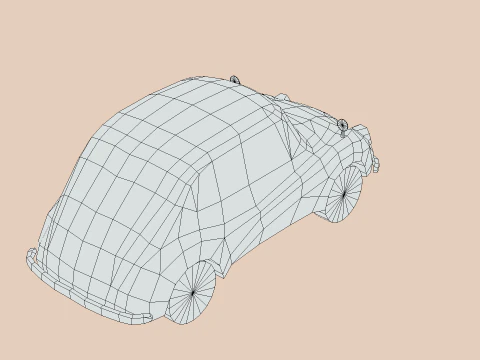 Субару 360 1958 года. 3D Модель
