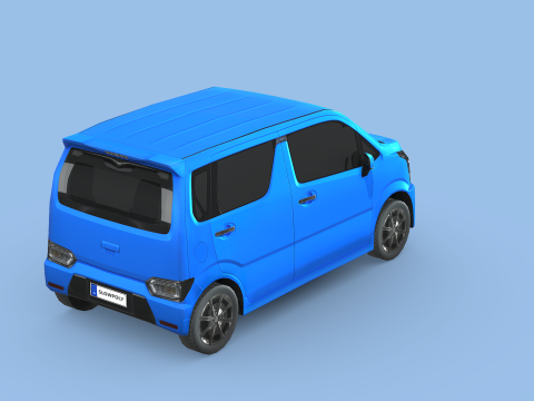 Suzuki Wagon R Stingray Hybrid 2021 Model 3D