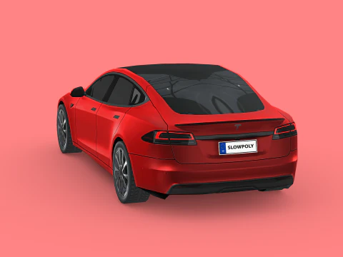 Tesla model S Plaid 2023 3D Model