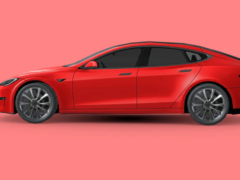 Tesla model S Plaid 2023 3D Model