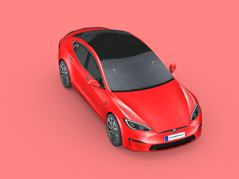 Tesla model S Plaid 2023 Modèle 3D