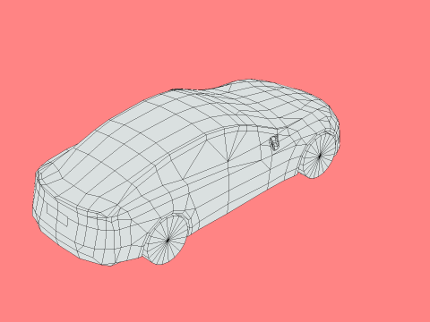 Tesla model S Plaid 2023 Modèle 3D