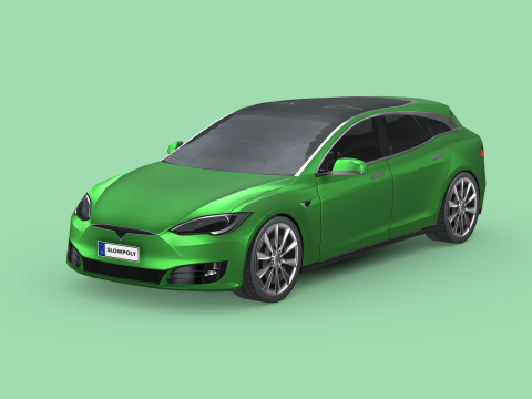 Tesla Model S Shooting Brake 2019 Modello 3D