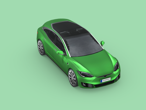 Tesla Model S Shooting Brake 2019 3D मॉडल