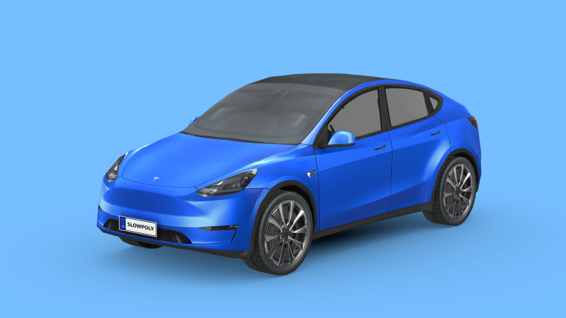 Tesla Model Y 2021 Modelo 3D .c4d .max .obj .3ds .fbx .stl .blend 