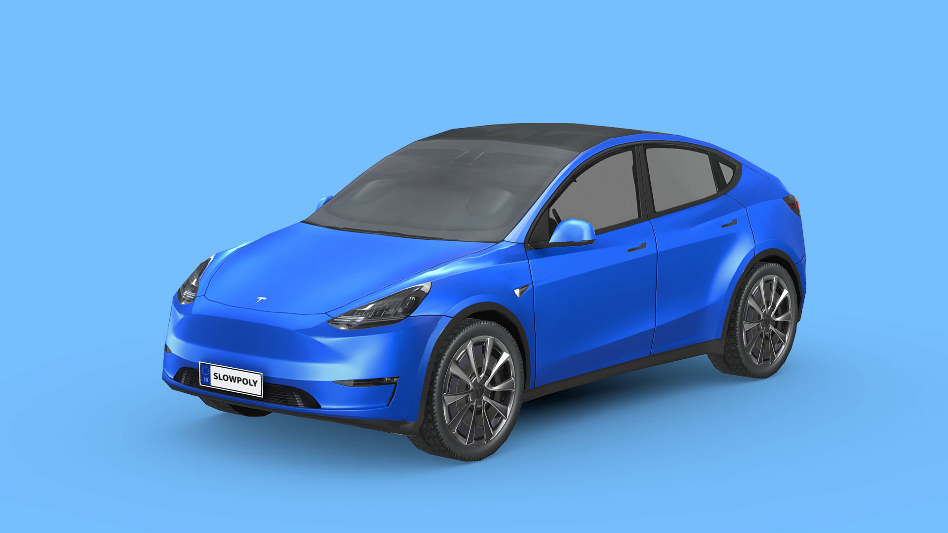 Tesla Model Y 2021 3D Model .c4d .max .obj .3ds .fbx .stl .blend 