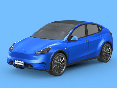 Tesla Model Y 2021 3D Model