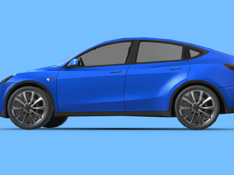 Tesla Model Y 2021 3D Model