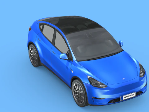 Tesla Model Y 2021 3D Model