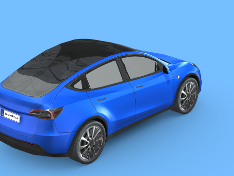 Tesla Model Y 2021 Modelo 3D