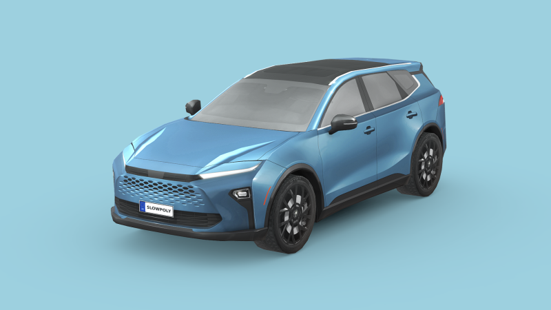 Toyota Crown Signia 2025 Modello 3D .c4d .max .obj .3ds .fbx .stl .blend 