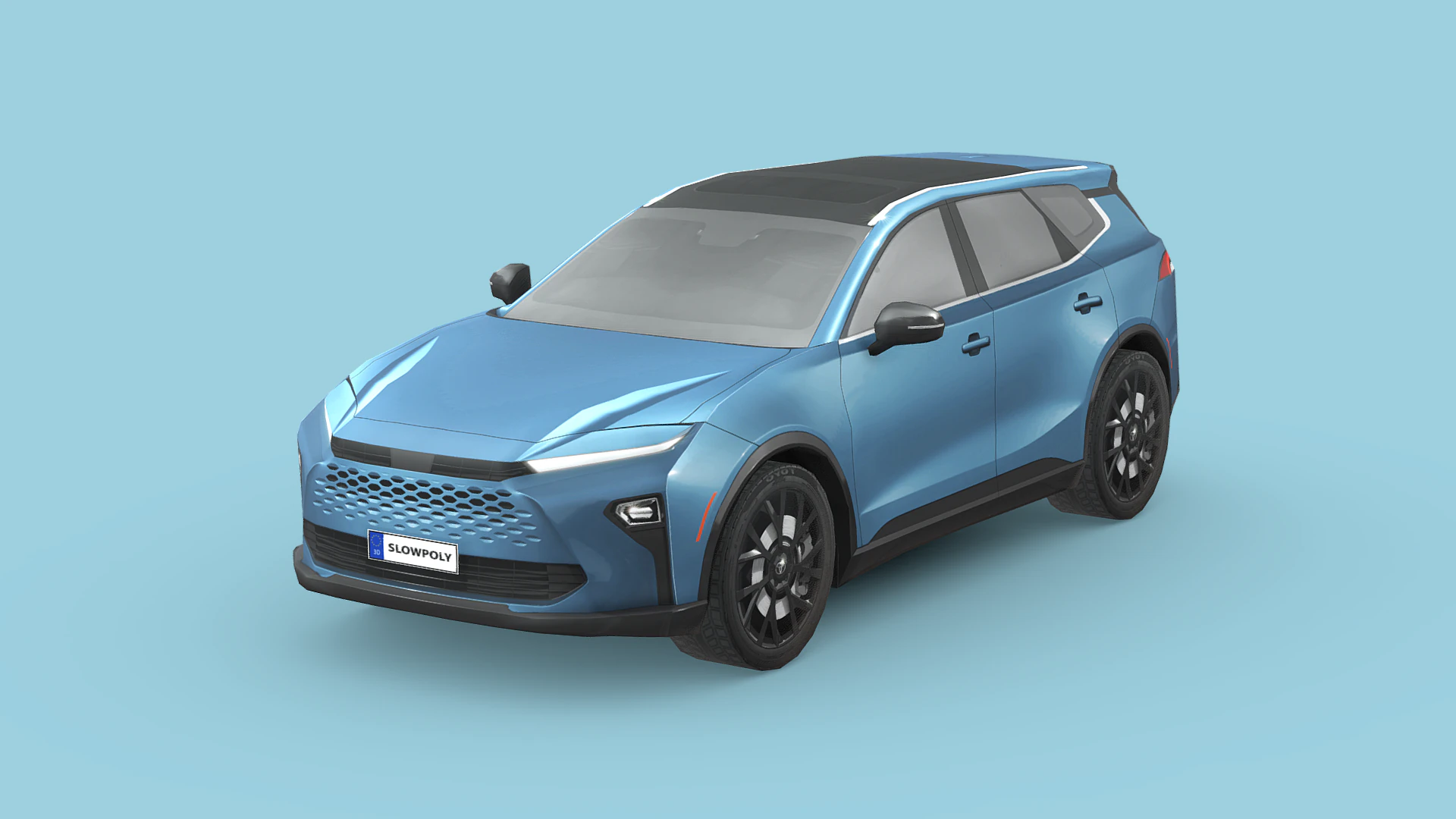 Toyota Crown Signia 2025 3D Model .c4d .max .obj .3ds .fbx .stl .blend 