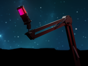 Microphone stand 3D 모델