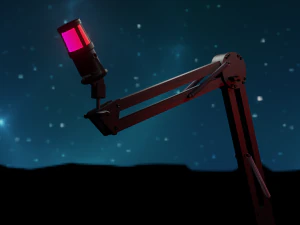 麦克风支架 3D 模型