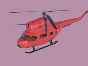 Simple helicopter 3D मॉडल