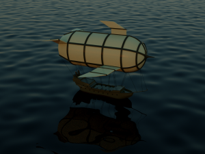 Flying ship 3D Model