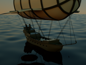 Flying ship 3D Model