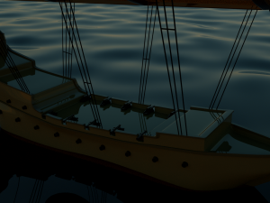 Flying ship 3D Model