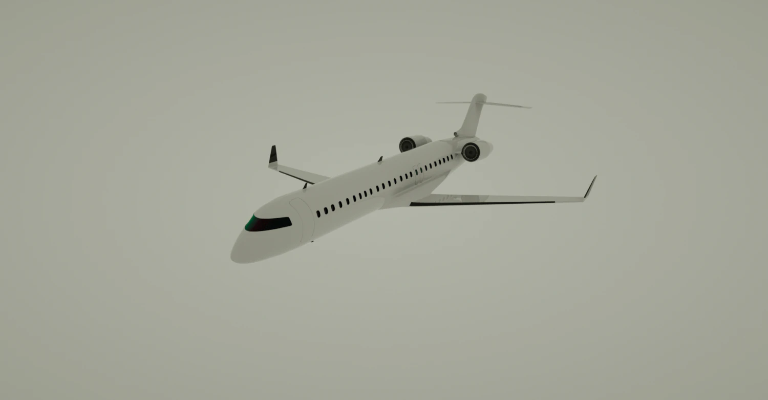 Just Plane 3D Model .c4d .max .obj .3ds .fbx .stl .blend 
