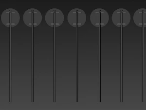 Road signs 3D Model