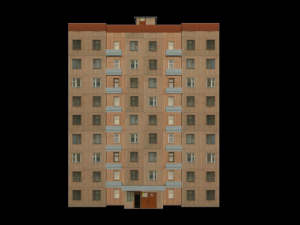 Apartment building 3D Model